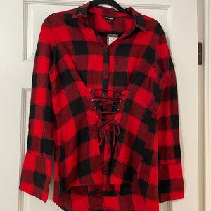 Express Flannel corset shirt